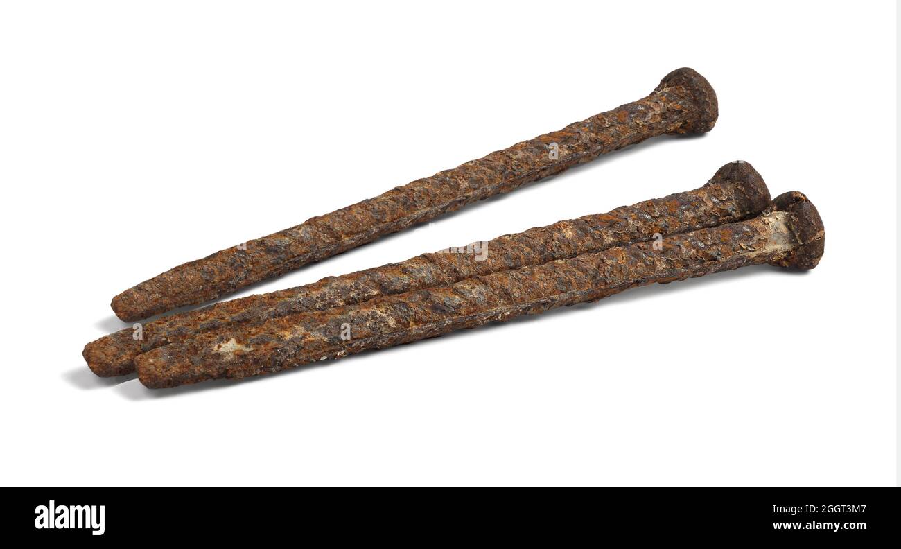 Old Rusty Chisels Lying on White Background Stock Photo - Alamy