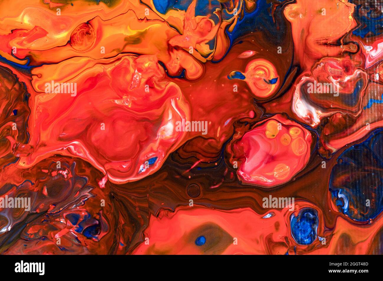 Abstract Fluid Art Painting Background. Acrylic Pour. Marble texture