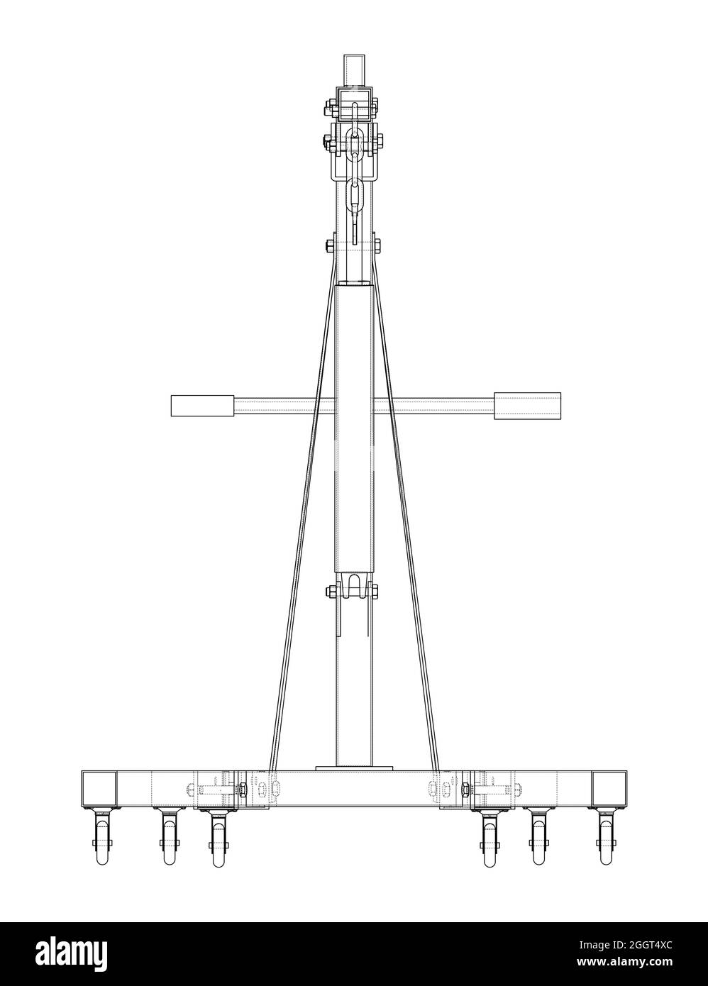 Engine hoist. Vector Stock Vector Image & Art Alamy