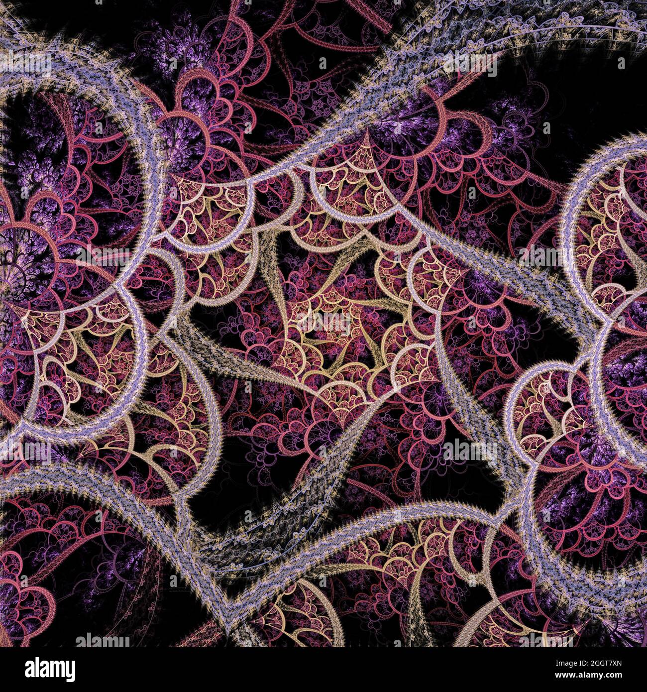 Complex Flame Fractal Art Stock Photo - Alamy