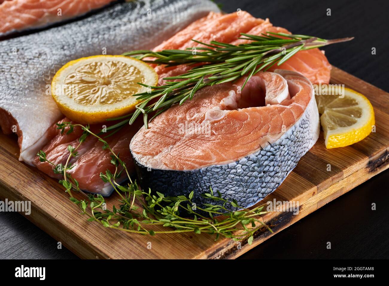 Alaskan salmon fillets hi-res stock photography and images - Alamy