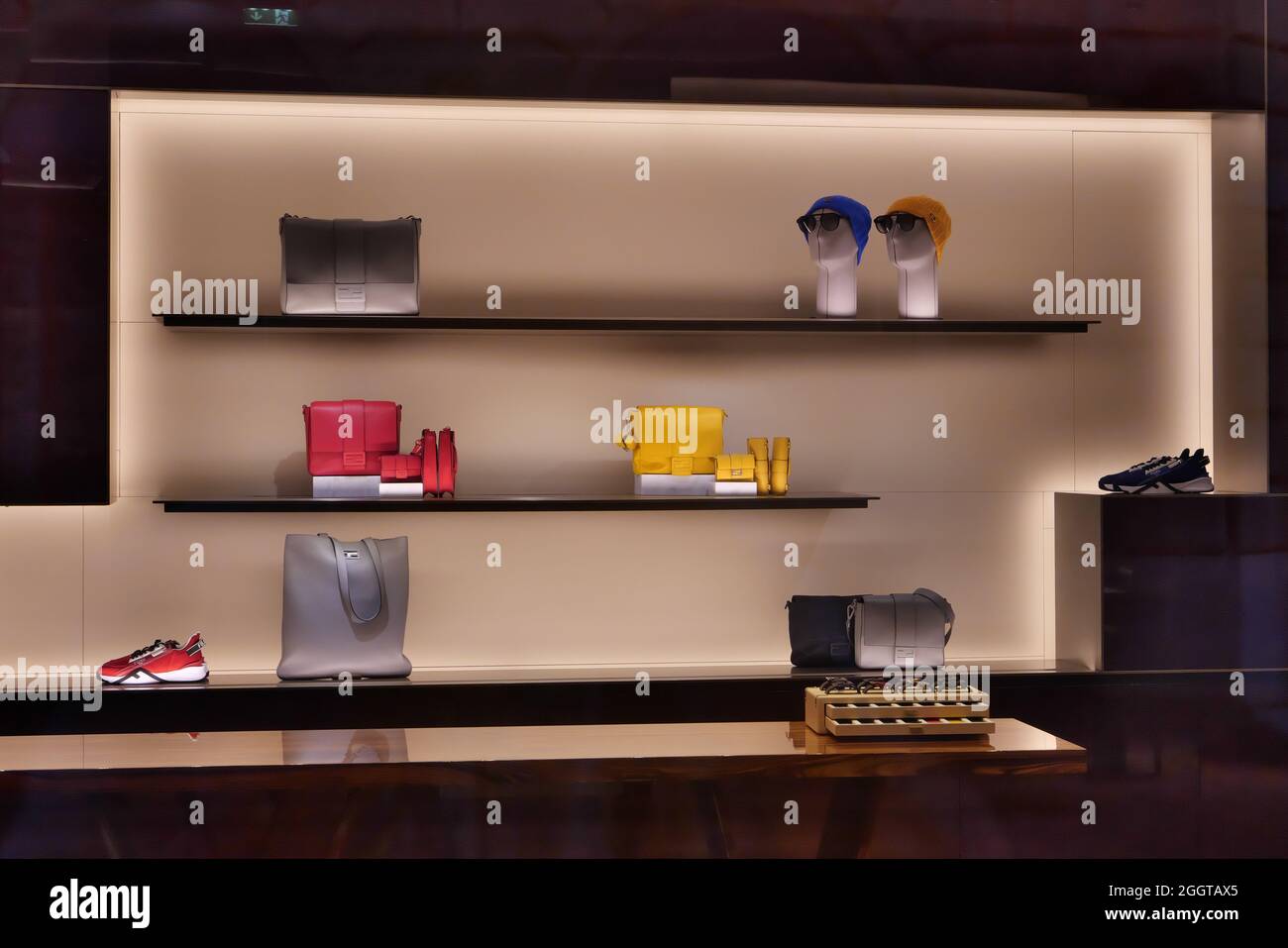 Fendi bags at the Rinascente fashion store in Rome Stock Photo - Alamy