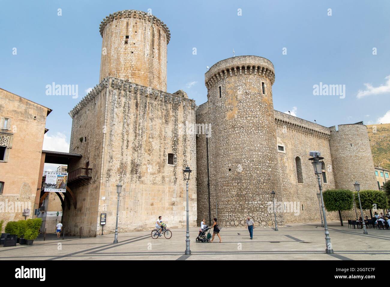 Baronial Caetani Castle Fondi Italy Stock Photo