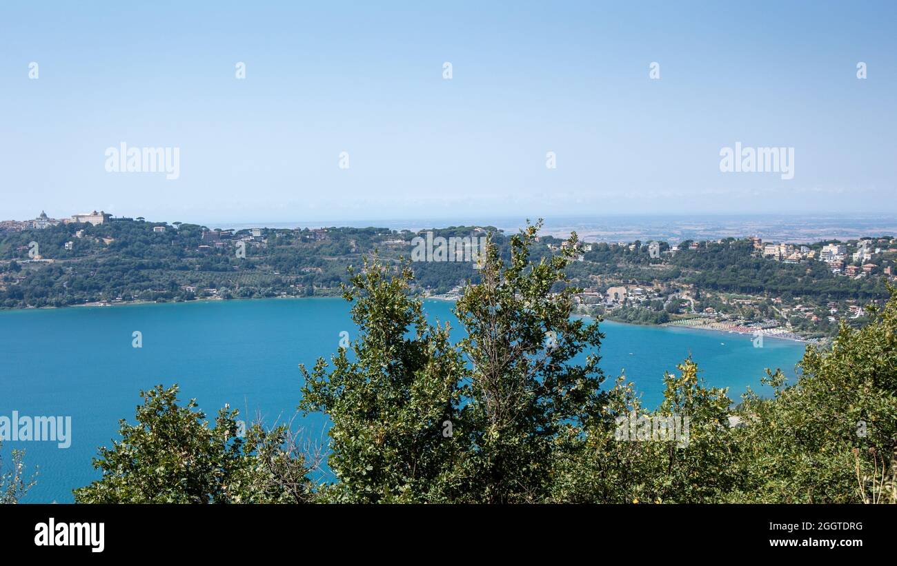 Panorama castel gandolfo lake hi-res stock photography and images - Alamy