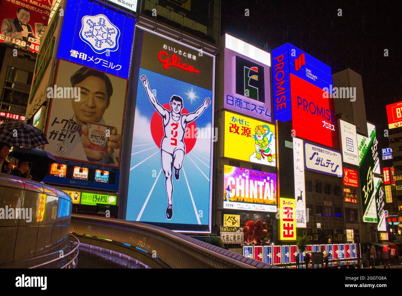 Glico Sign Stock Photo Alamy