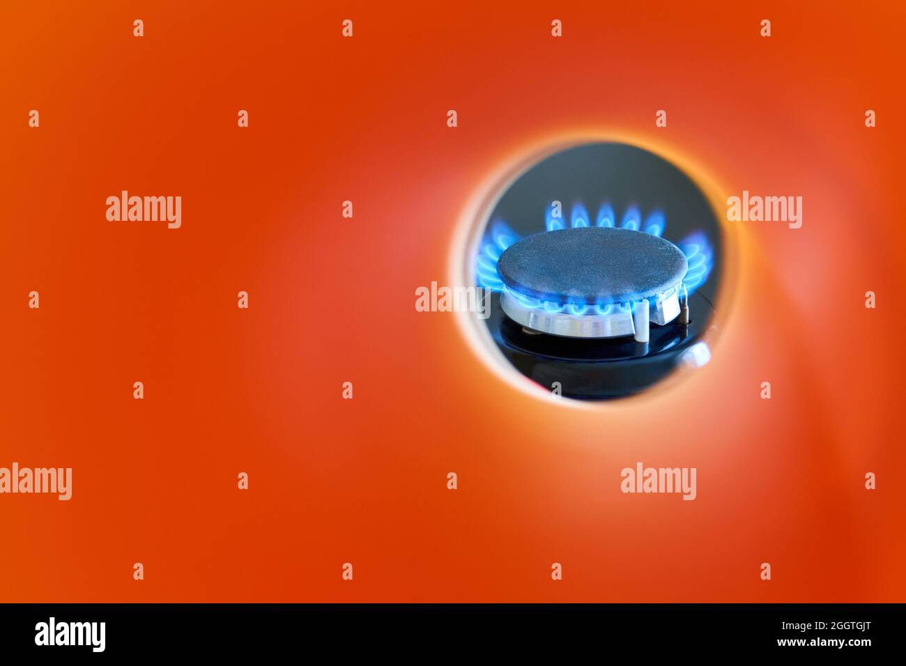 Natural gas stove orange flame hires stock photography and images Alamy