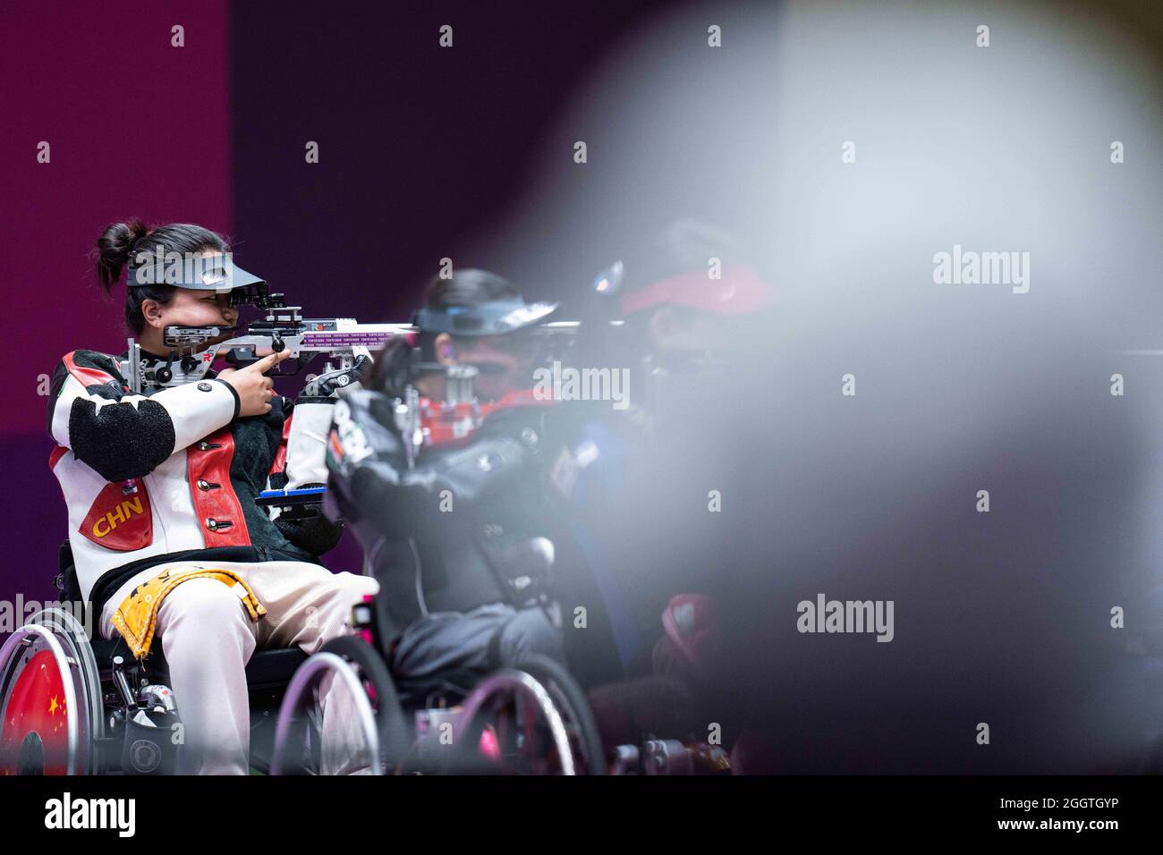 Tokyo. 3rd Sep, 2021. Zhang Cuiping of China competes during the R8 ...