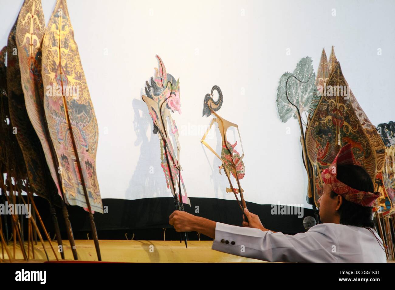 Palembang shadow puppet show. In Indonesia, there are several regions