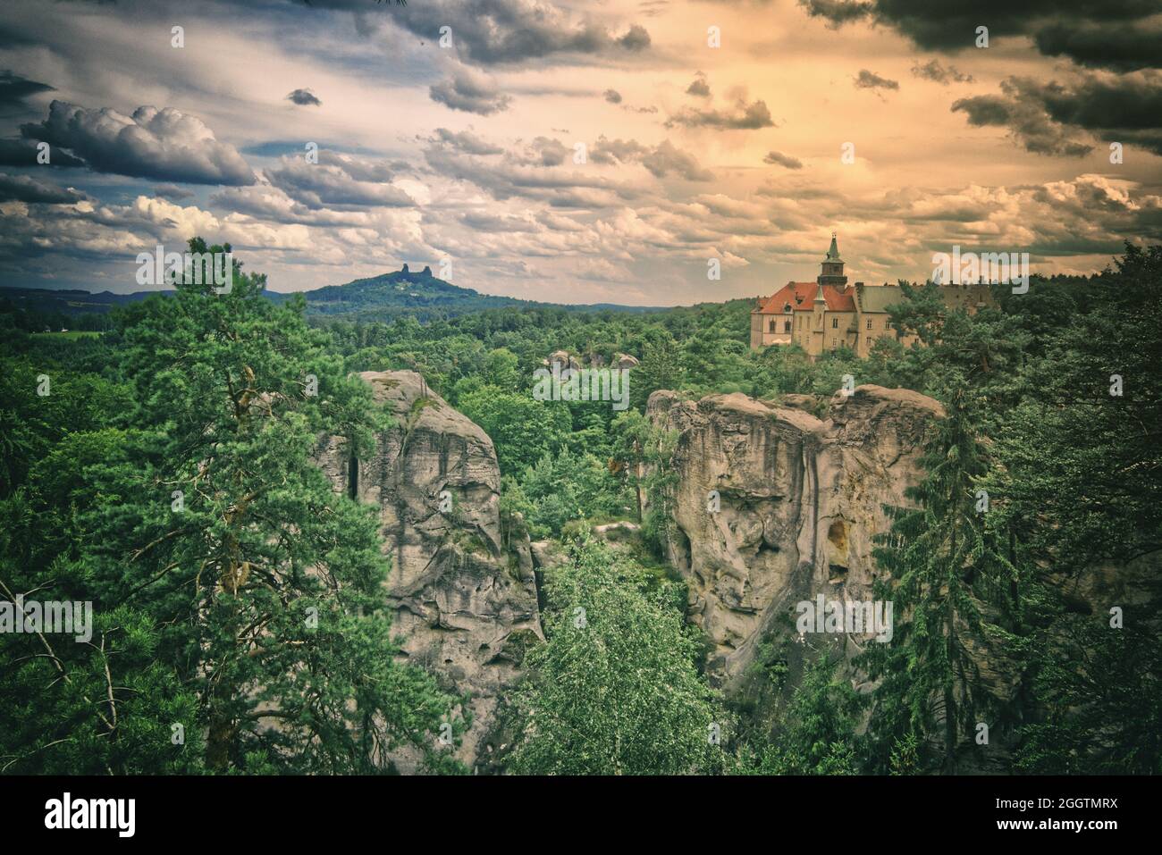 Manor hause Hruba Skala in Czech republic Stock Photo