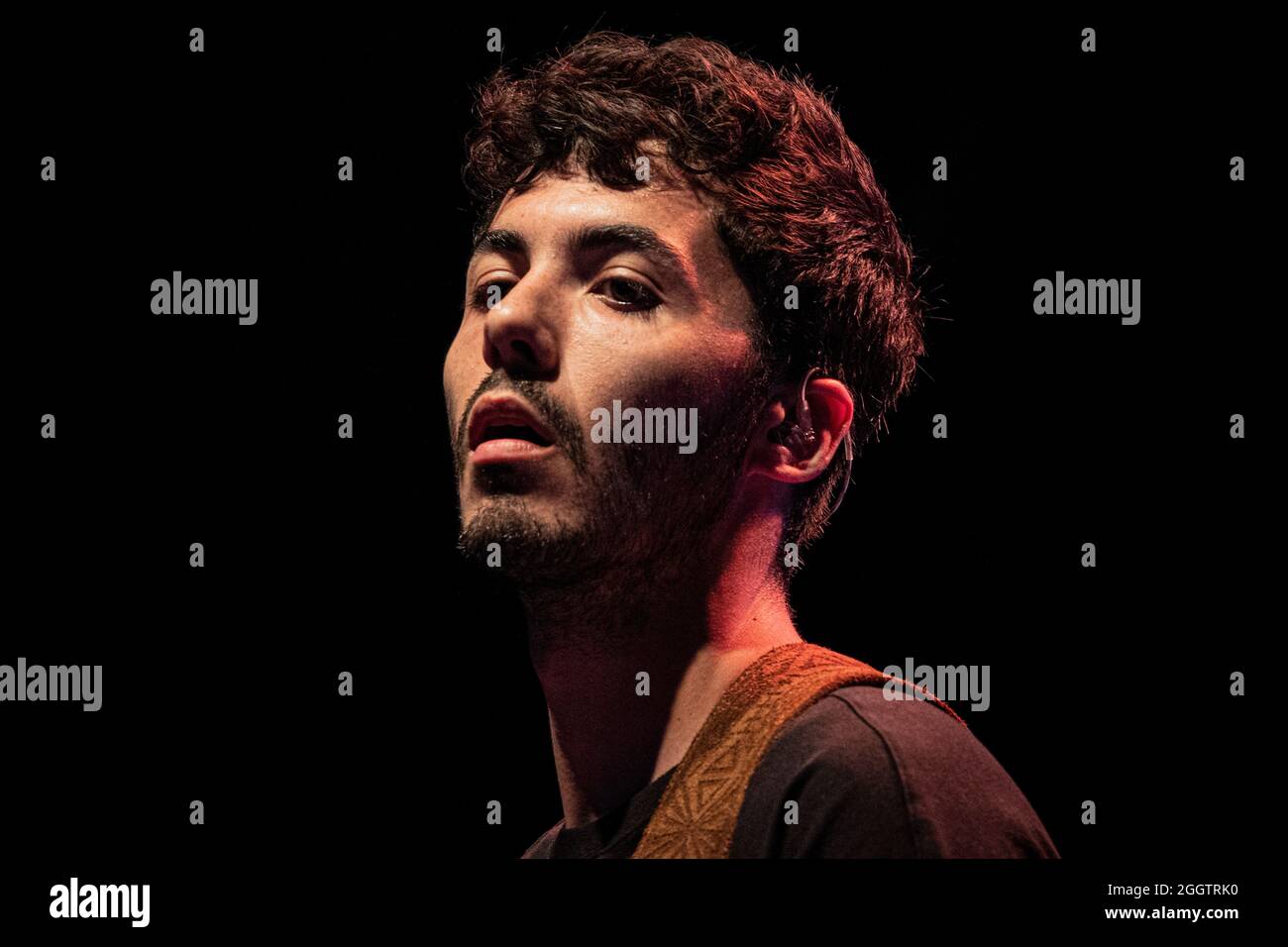 Bergamo Italy 30 July 2021 Fulminacci - Filippo Utinacci italian singer from Rome ( cantante diRoma ) - live Bergamo1000 © Andrea Ripamonti / Alamy Stock Photo