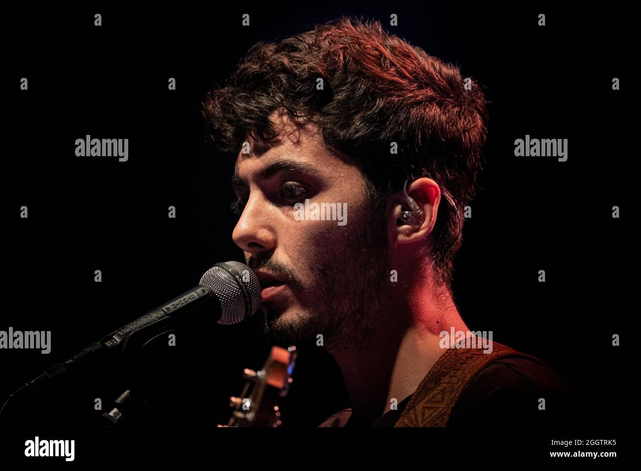 Bergamo Italy 30 July 2021 Fulminacci - Filippo Utinacci italian singer from Rome ( cantante diRoma ) - live Bergamo1000 © Andrea Ripamonti / Alamy Stock Photo