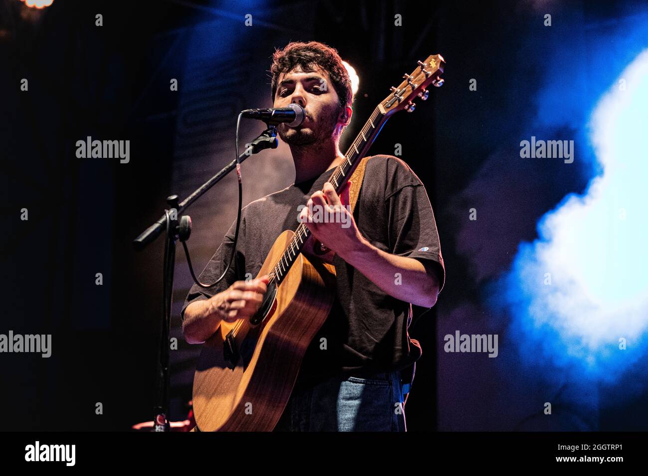 Bergamo Italy 30 July 2021 Fulminacci - Filippo Utinacci italian singer from Rome ( cantante diRoma ) - live Bergamo1000 © Andrea Ripamonti / Alamy Stock Photo