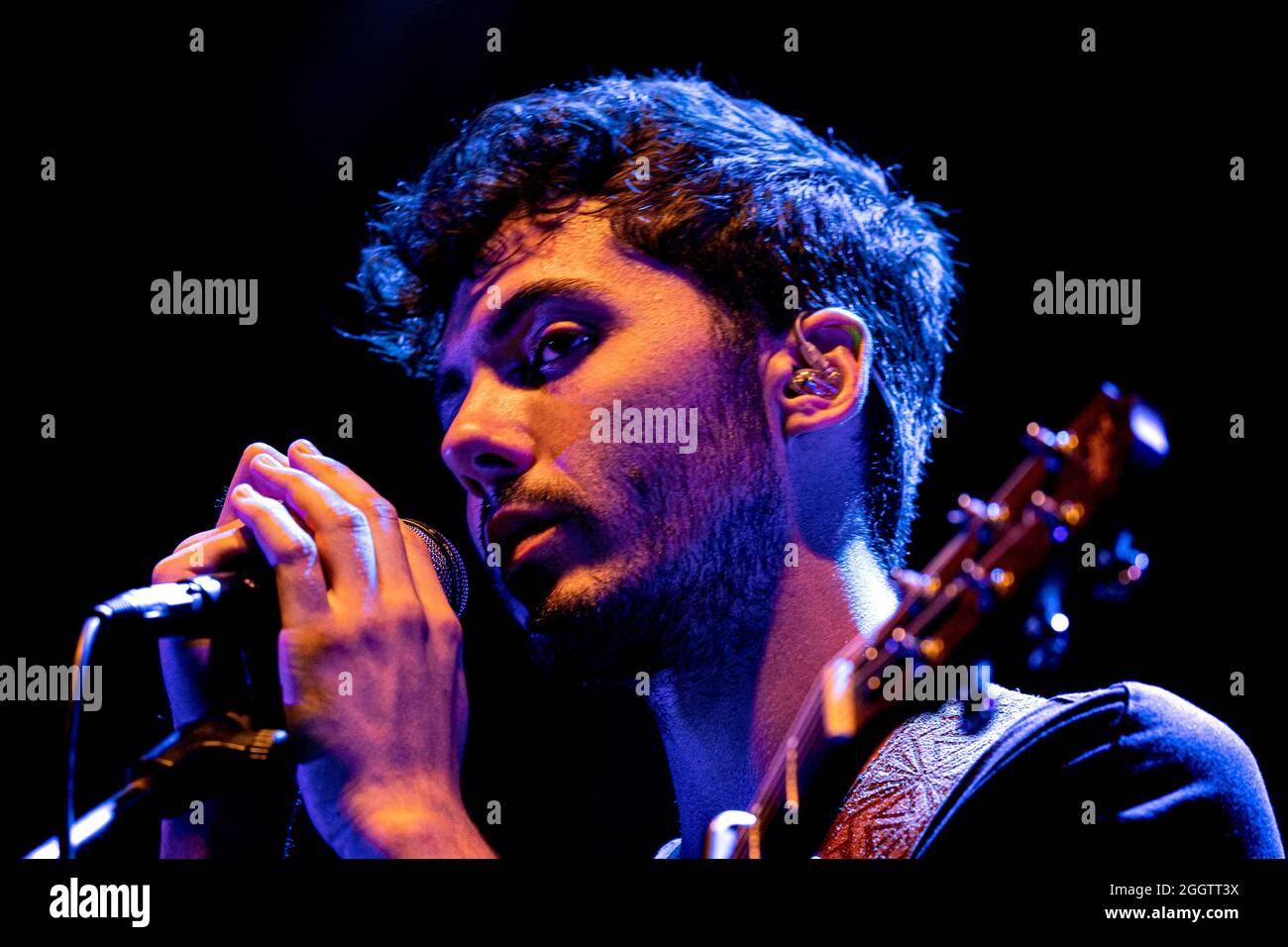 Bergamo Italy 30 July 2021 Fulminacci - Filippo Utinacci italian singer from Rome ( cantante diRoma ) - live Bergamo1000 © Andrea Ripamonti / Alamy Stock Photo