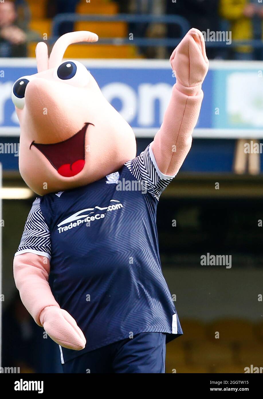 Southend United FC Exiles - Altrincham have a Robin mascot. I don't know  its name though.