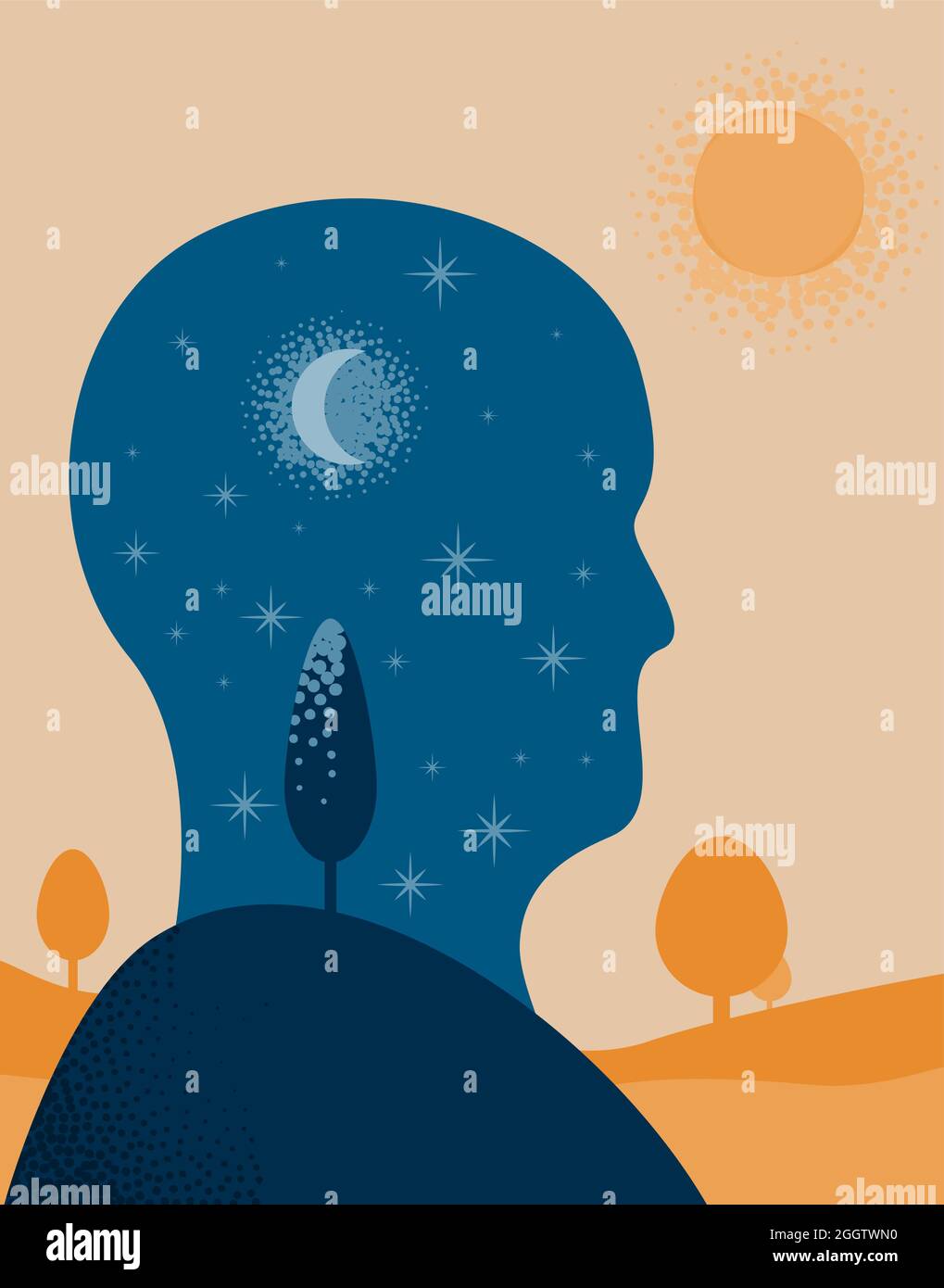 The iner world Stock Vector