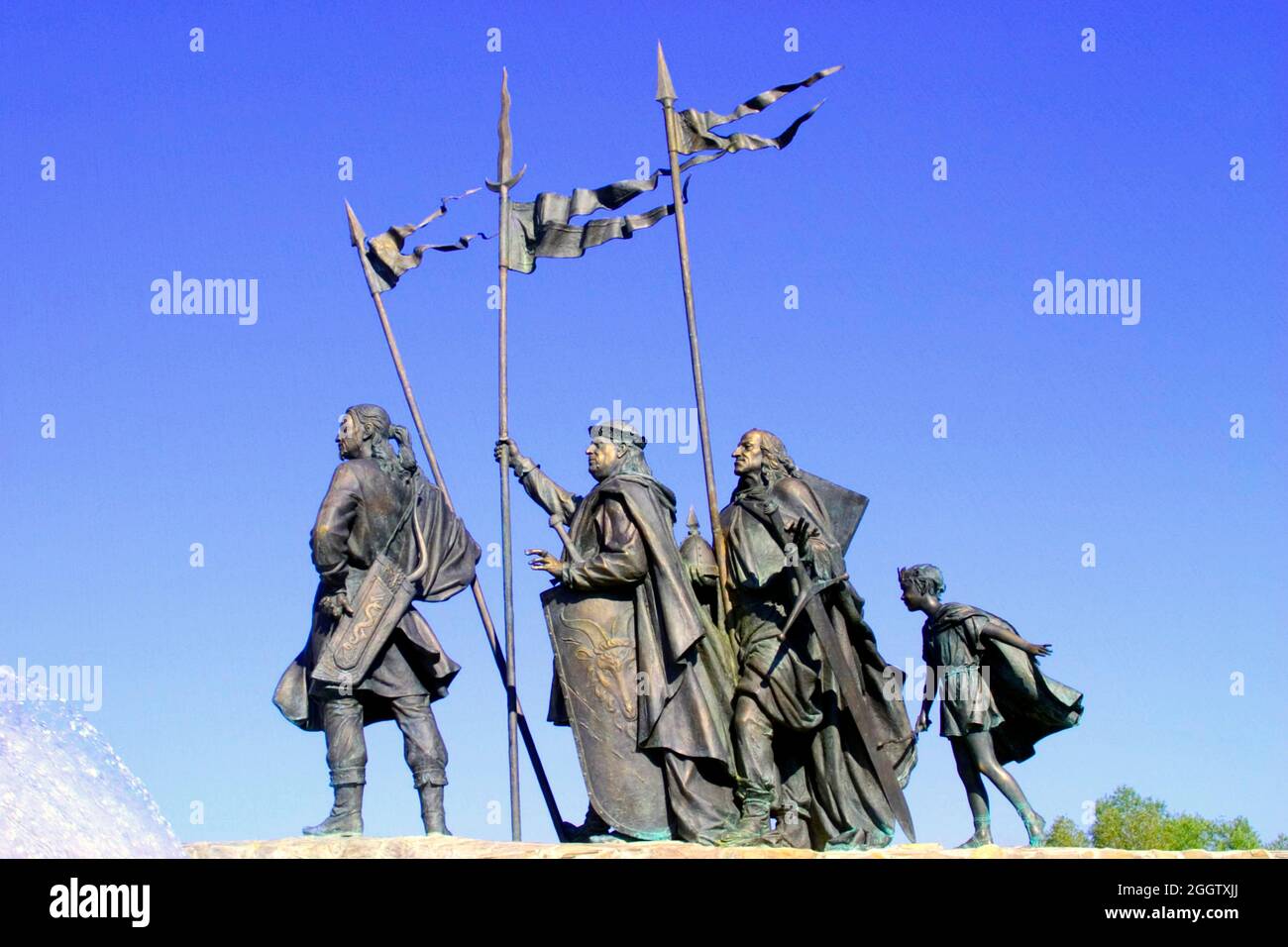 memorial of Nibelungen in Tulln, Austria, Lower Austria, Tulln Stock Photo