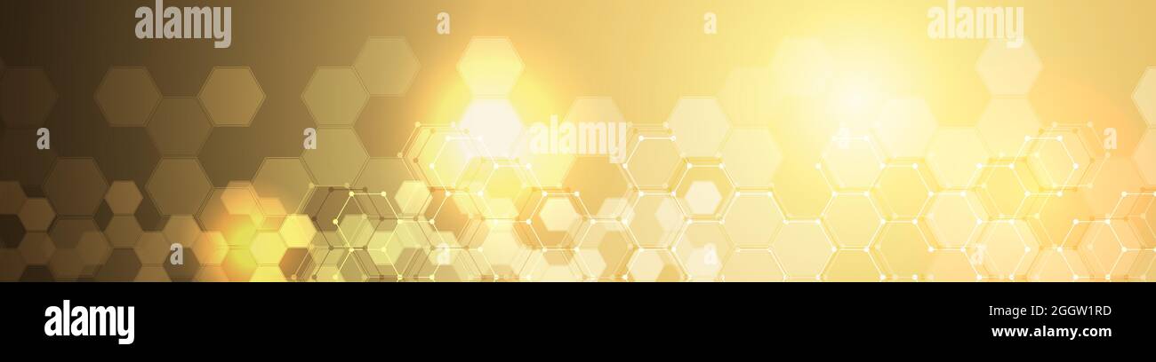 EPS 10 vector abstract science and futuristic hexagonal technology ...