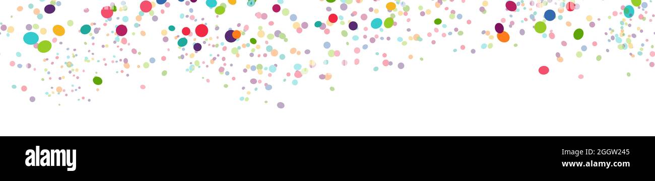 eps vector seamless background with different colored confetti for party time Stock Vector