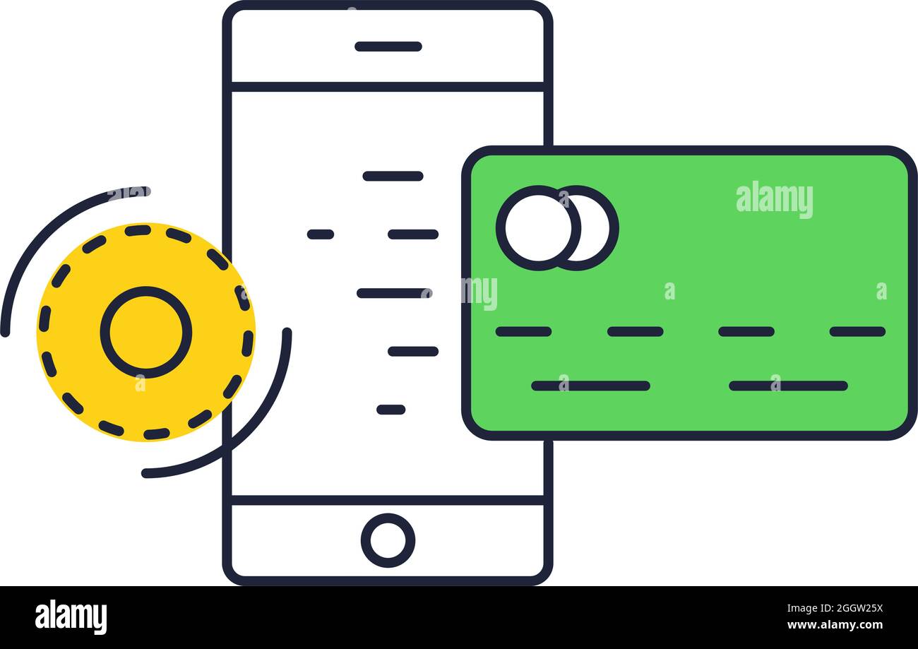 Mobile money transfer operation vector line icon Stock Vector Image ...