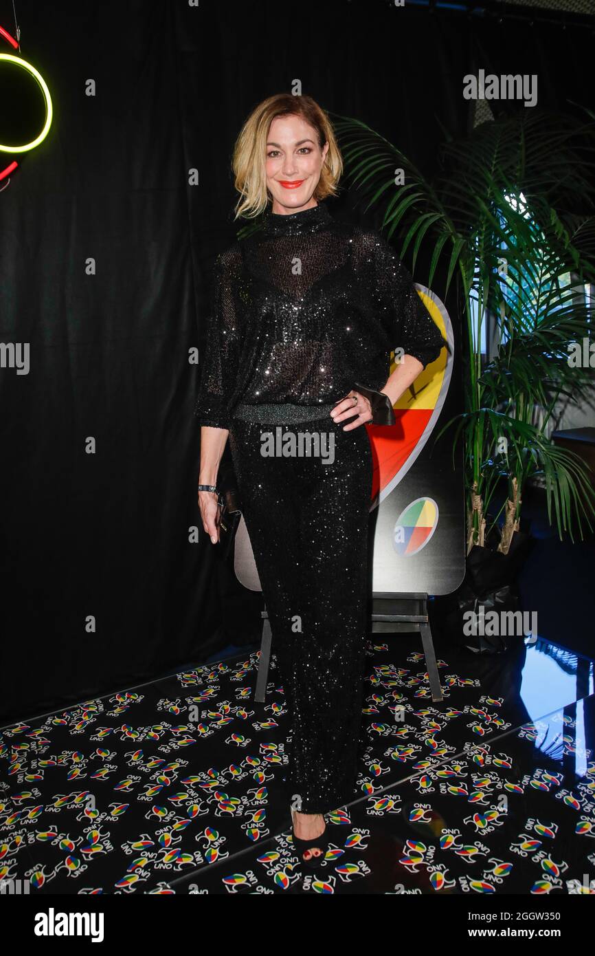 Berlin, Germany. 02nd Sep, 2021. Julia Stinshoff comes to the charity event 'UNO Playing for Good' at Soho Haus. Credit: Gerald Matzka/dpa/Alamy Live News Stock Photo