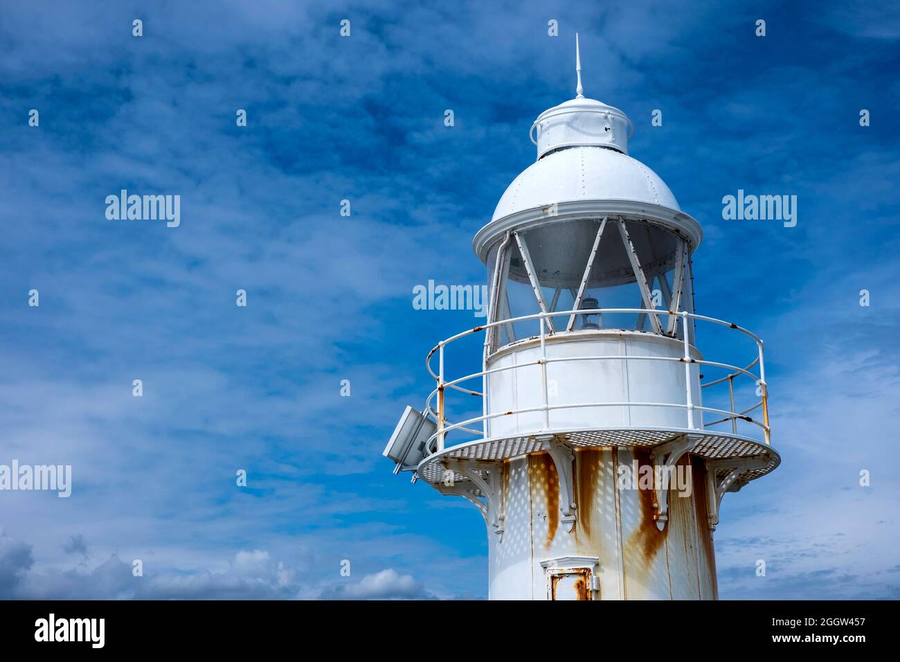 Brixham harbour lighthouse Stock Photo