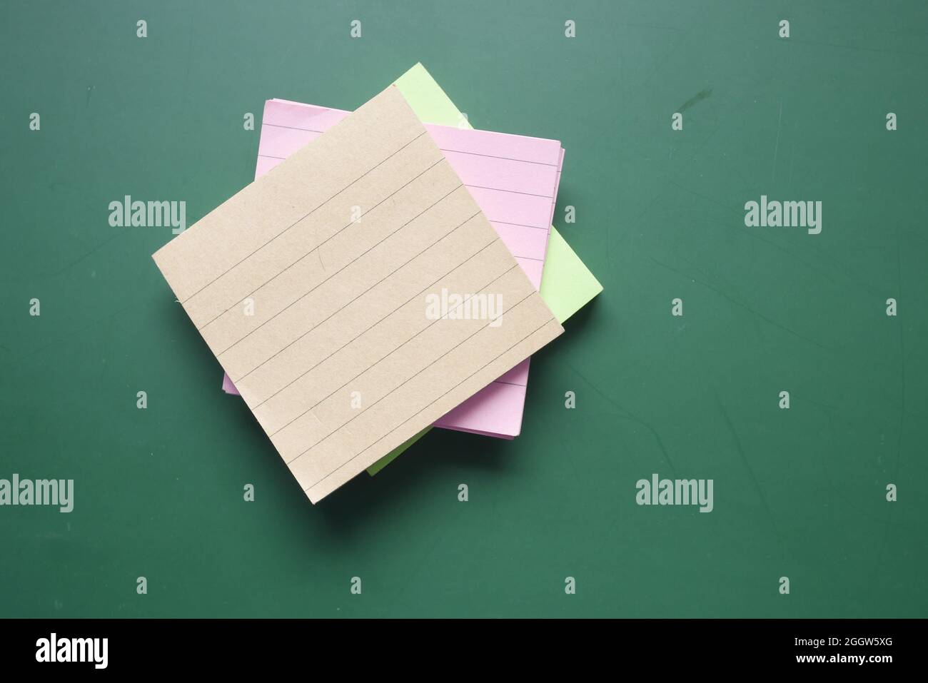 Set of colorful sticky notes on color background Stock Photo - Alamy