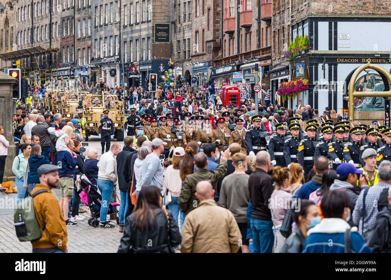 Royal Mile, Edinburgh, Scotland, United Kingdom, 3rd September 2021