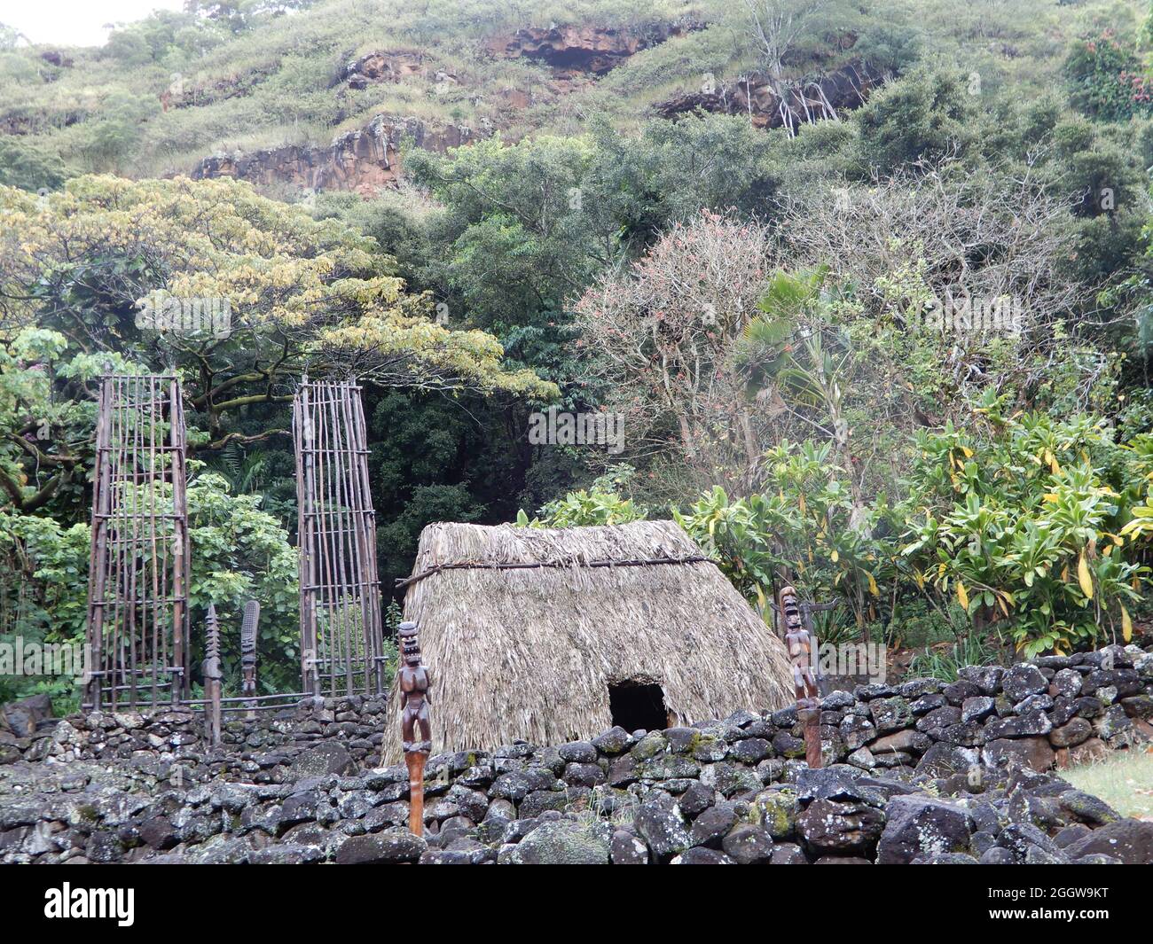 Oahu, HI U.S.A. 6/4&7/2021. Waimea Valley Visitors Center. Waimea