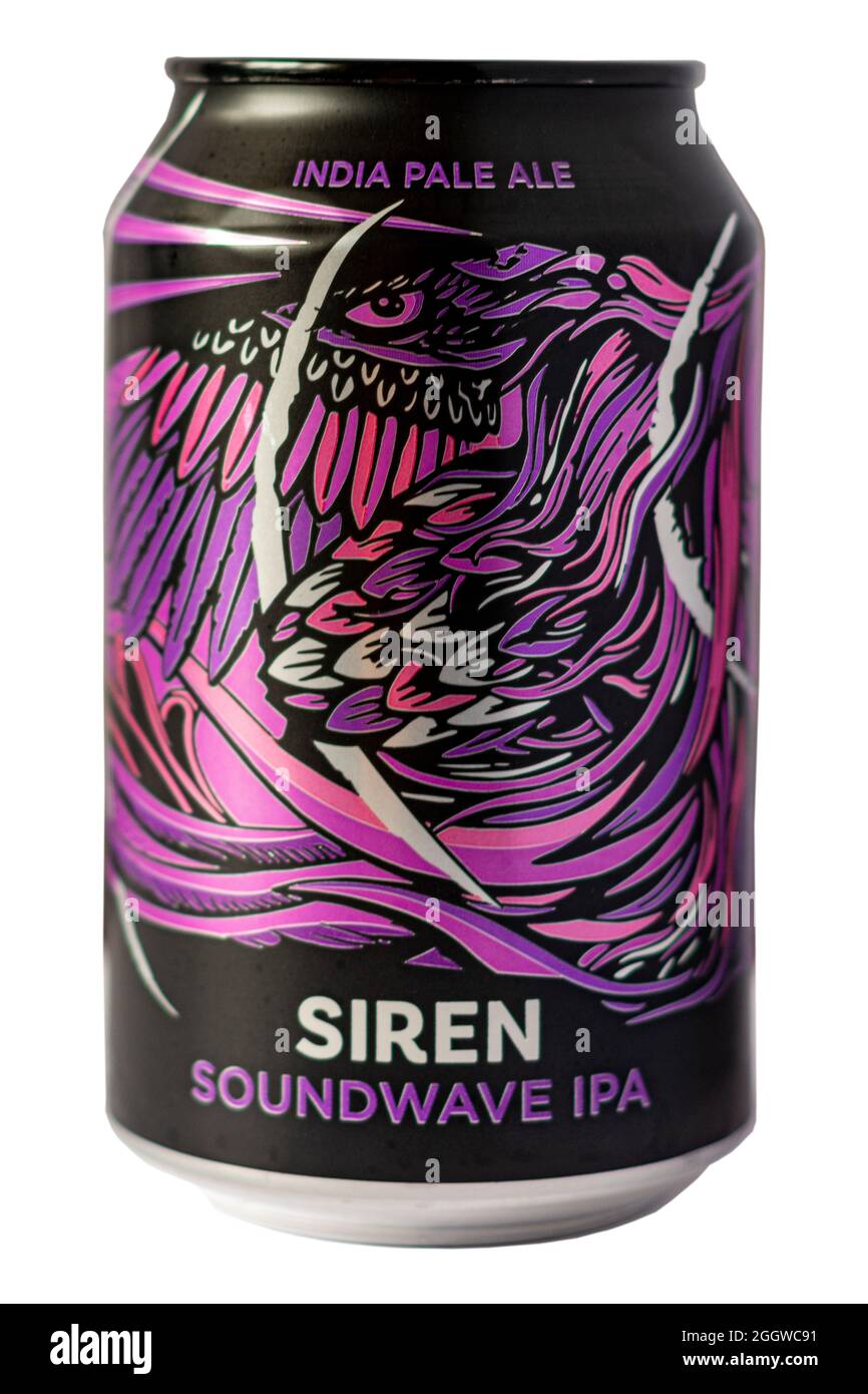 Siren Craft Brewery - Aoundwave IPA - 5.6%abv. Stock Photo