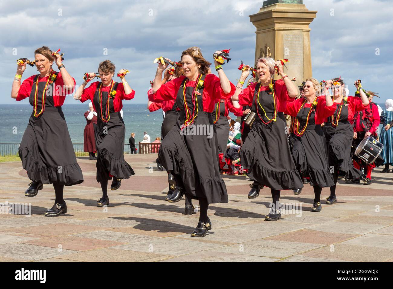 Traditional dancing at Whitby folk week Stock Photo