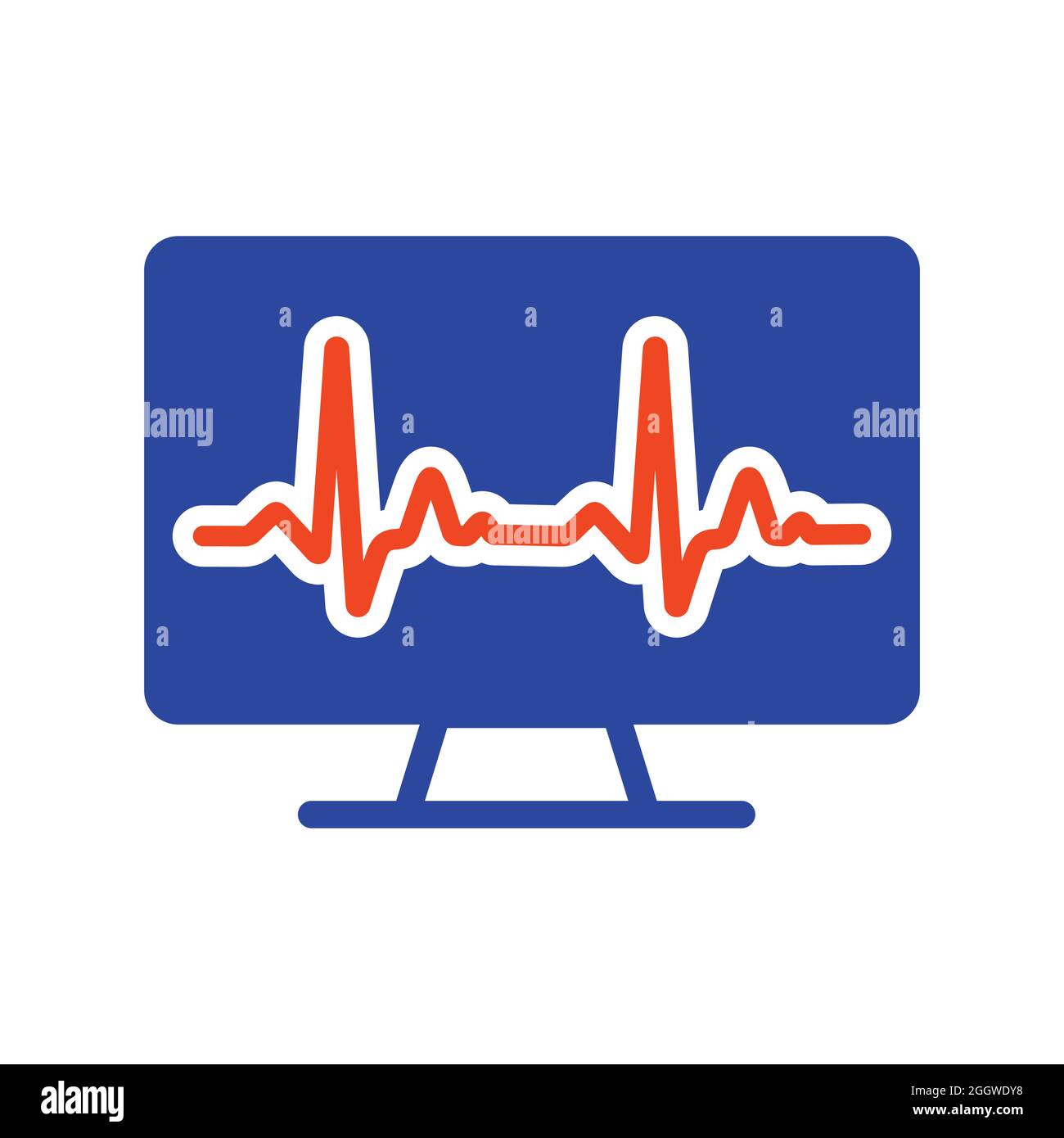 Computer diagnostics vector glyph icon. Medicine and healthcare ...