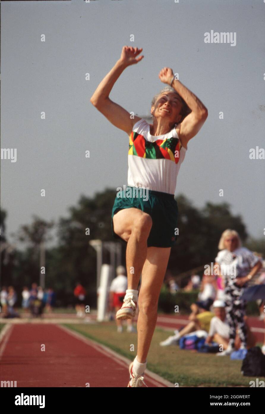 Baton Rouge Louisiana, 1993 U.S. Senior Olympics women's long jump