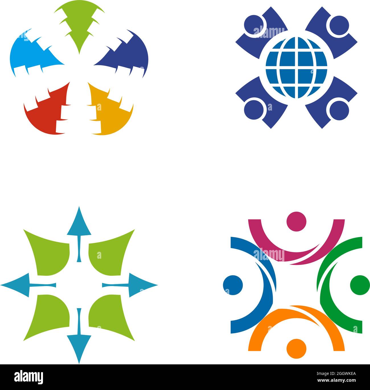 Community, adoption, care, teamwork logo design vector Stock Vector