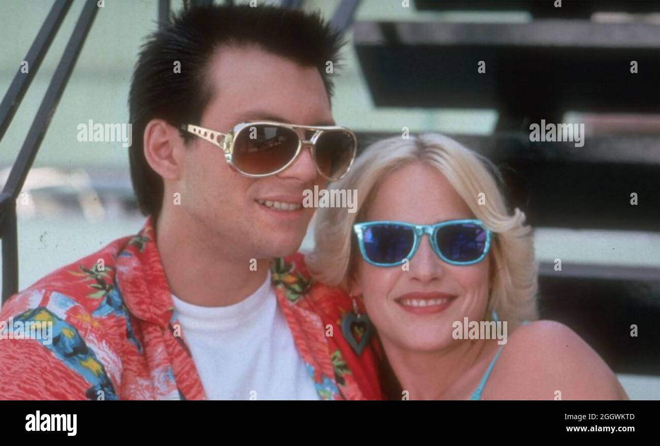 TRUE ROMANCE 1993 Warner Bros film with Patricia Arquette and Christian Slater Stock Photo