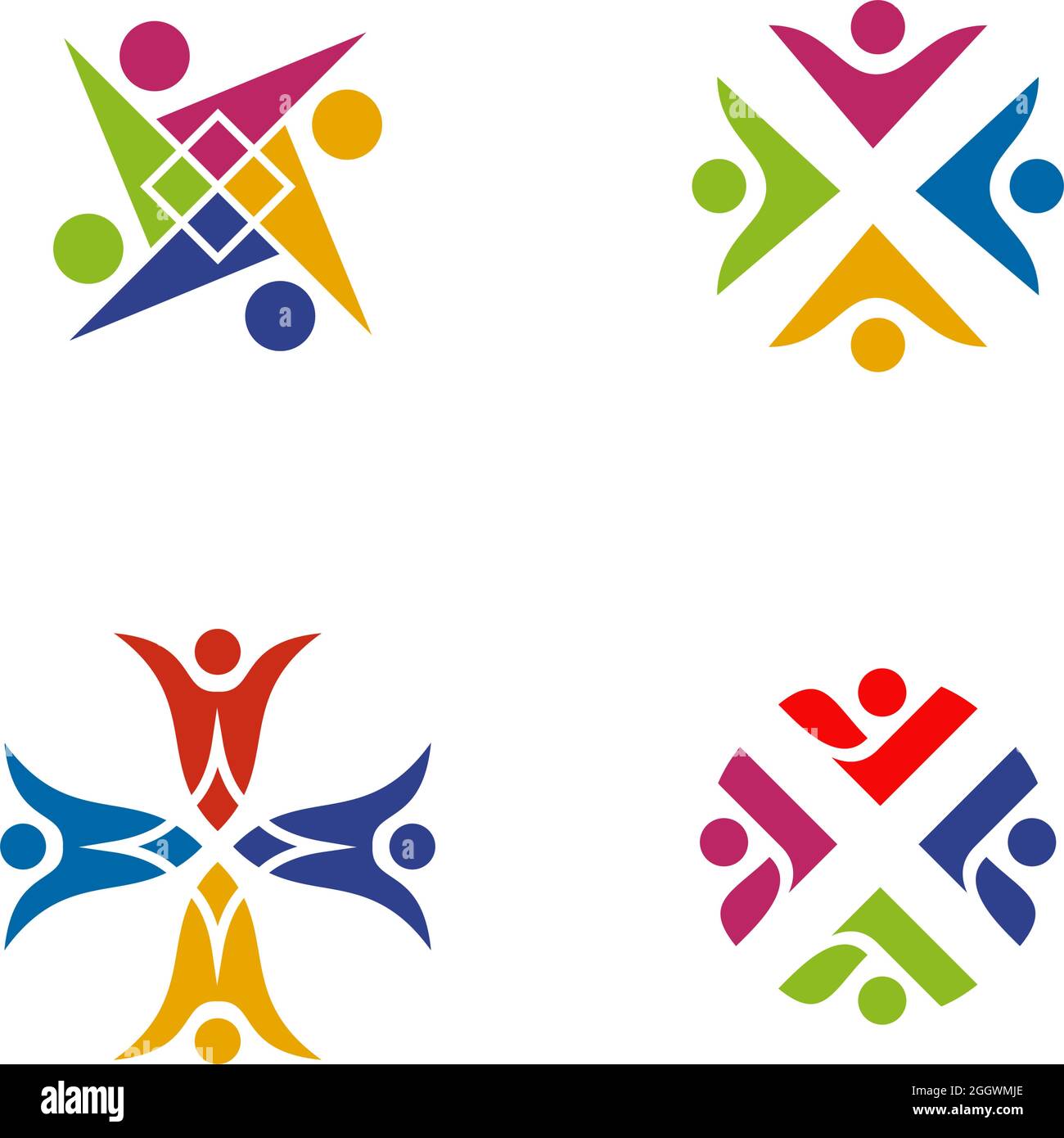 Community, adoption, care, teamwork logo design vector Stock Vector