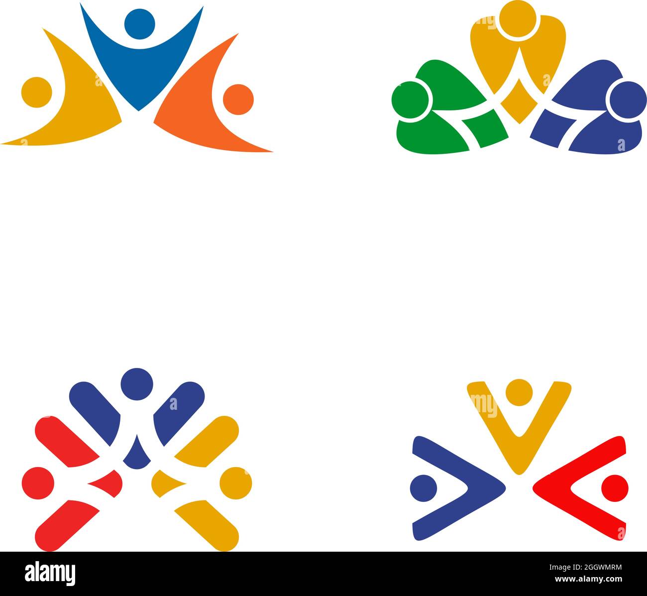 Community, adoption, care, teamwork logo design vector Stock Vector