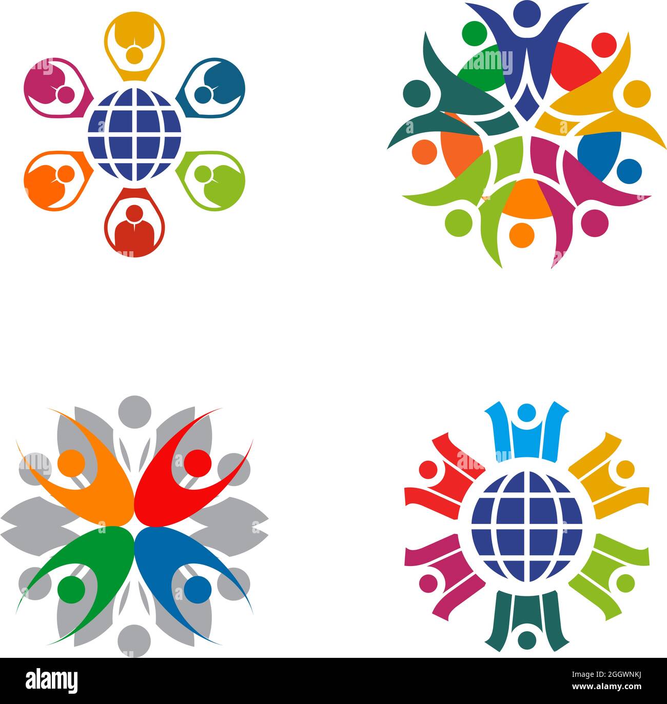 Community, adoption, care, teamwork logo design vector Stock Vector