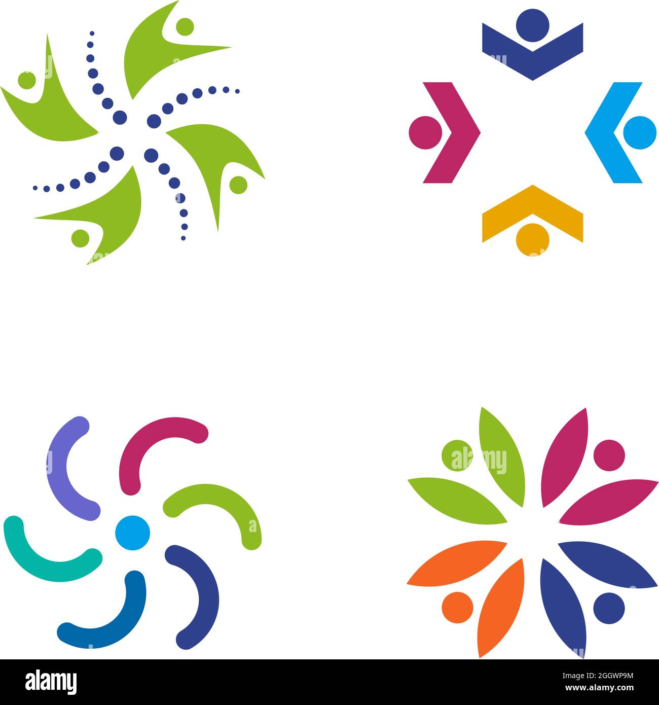 Community, adoption, care, teamwork logo design vector Stock Vector