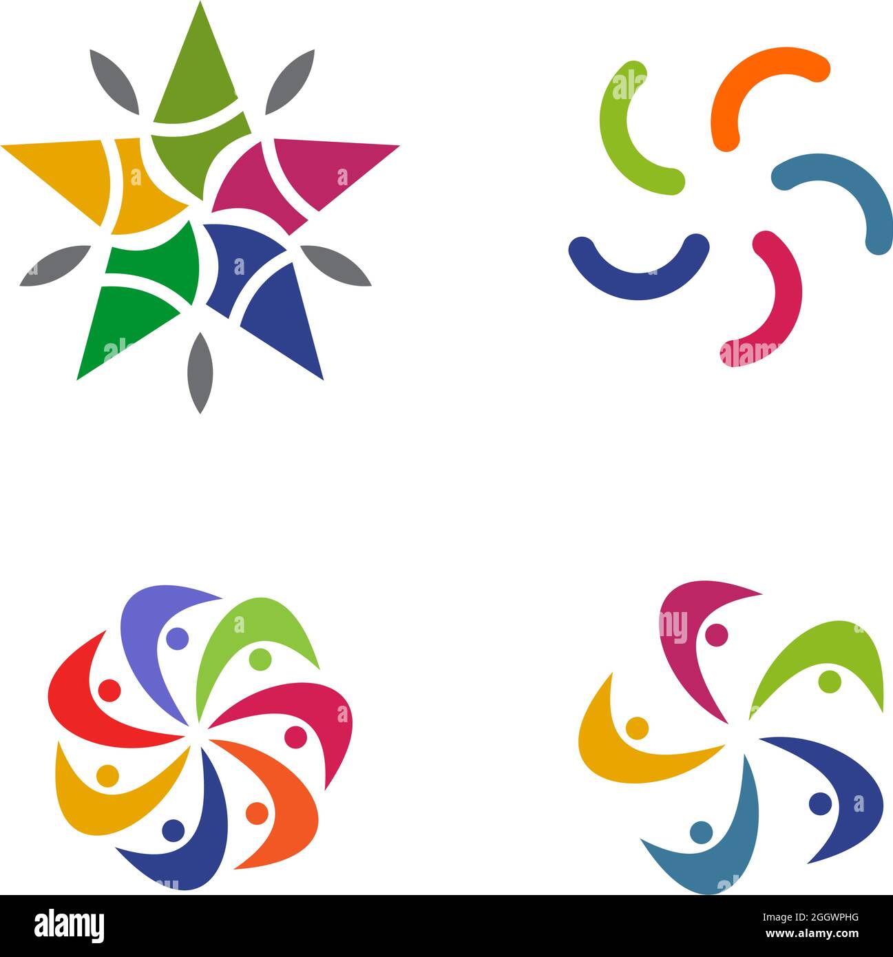 Community, adoption, care, teamwork logo design vector Stock Vector