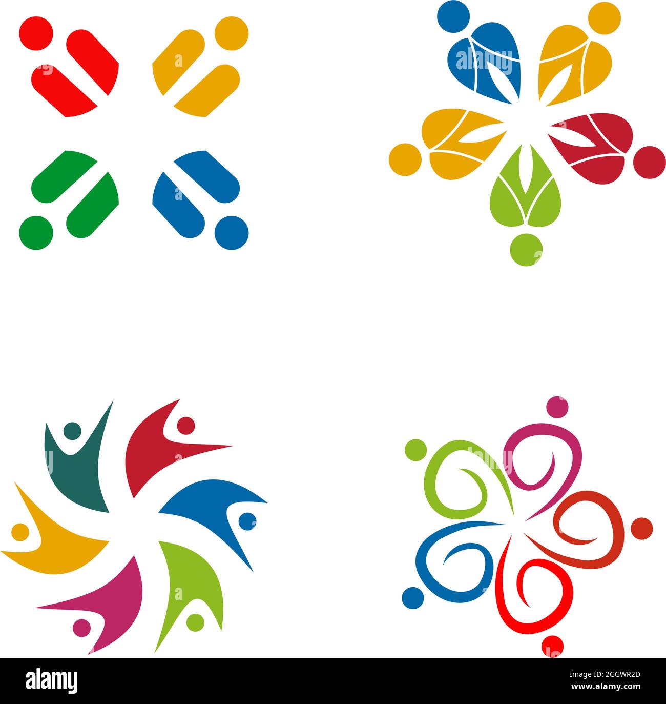 Community, adoption, care, teamwork logo design vector Stock Vector