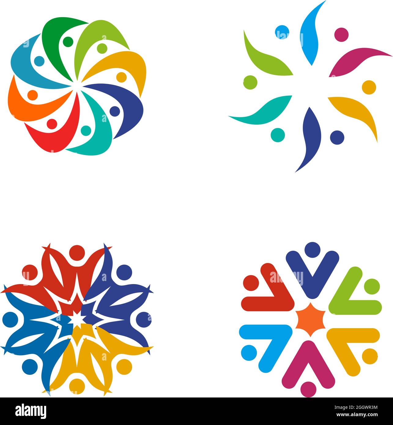 Community, adoption, care, teamwork logo design vector Stock Vector