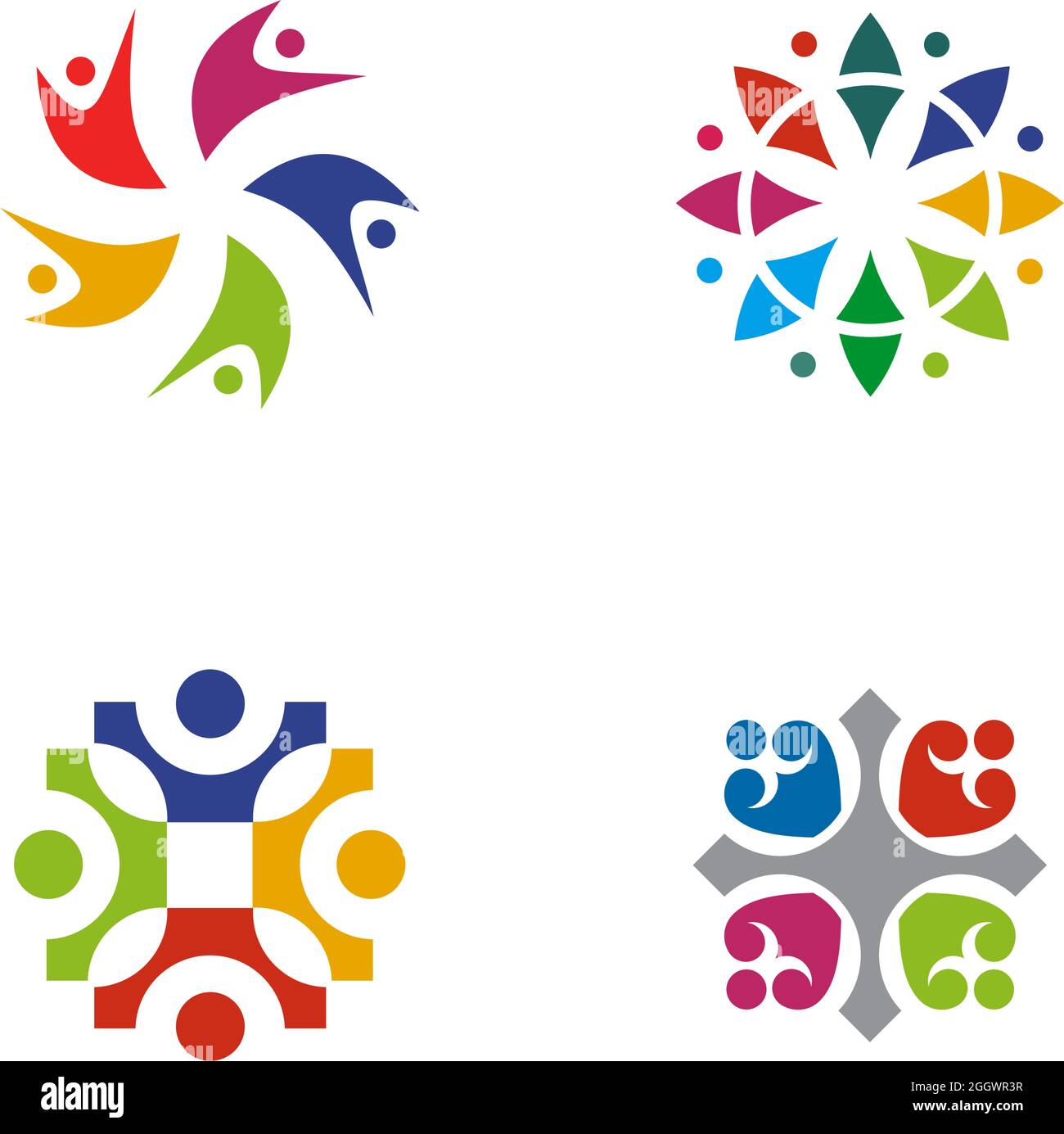 Community, adoption, care, teamwork logo design vector Stock Vector