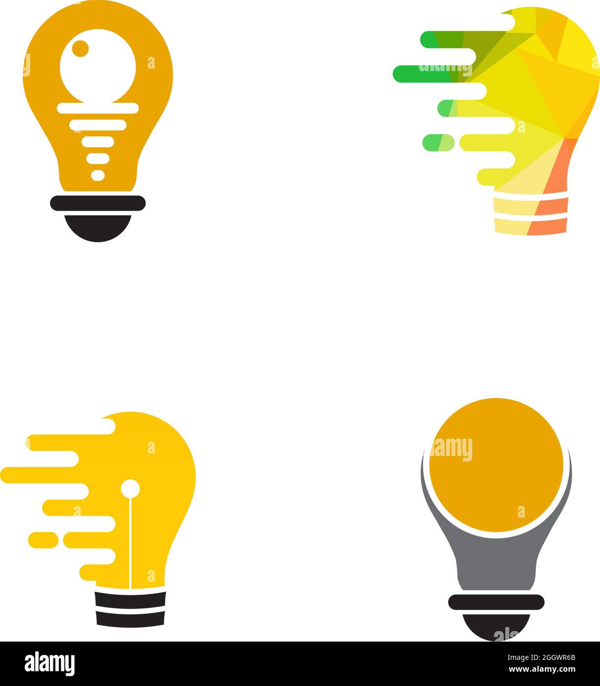 Light bulb electric logo design vector template Stock Vector Image ...