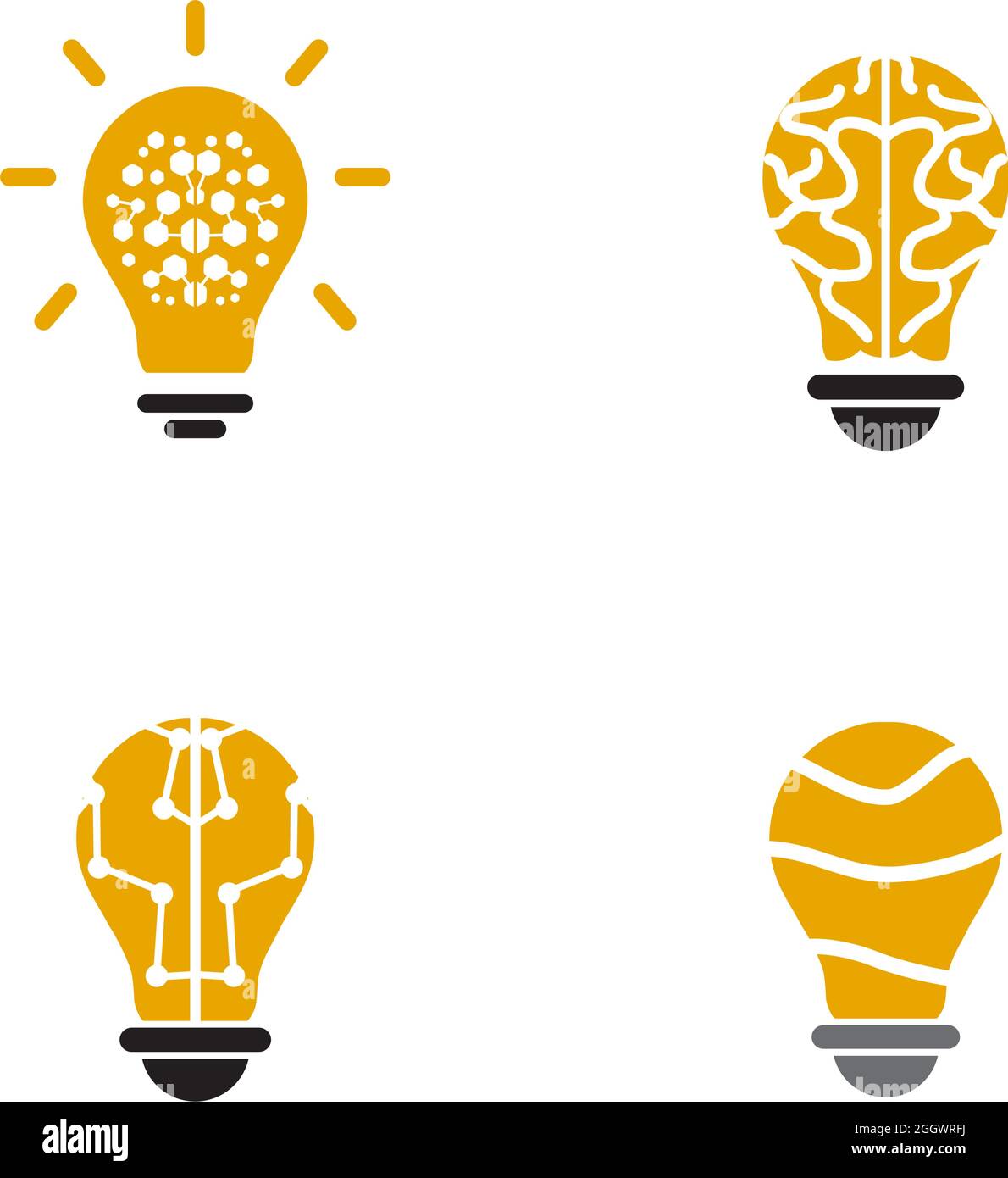 Light bulb electric logo design vector template Stock Vector Image ...
