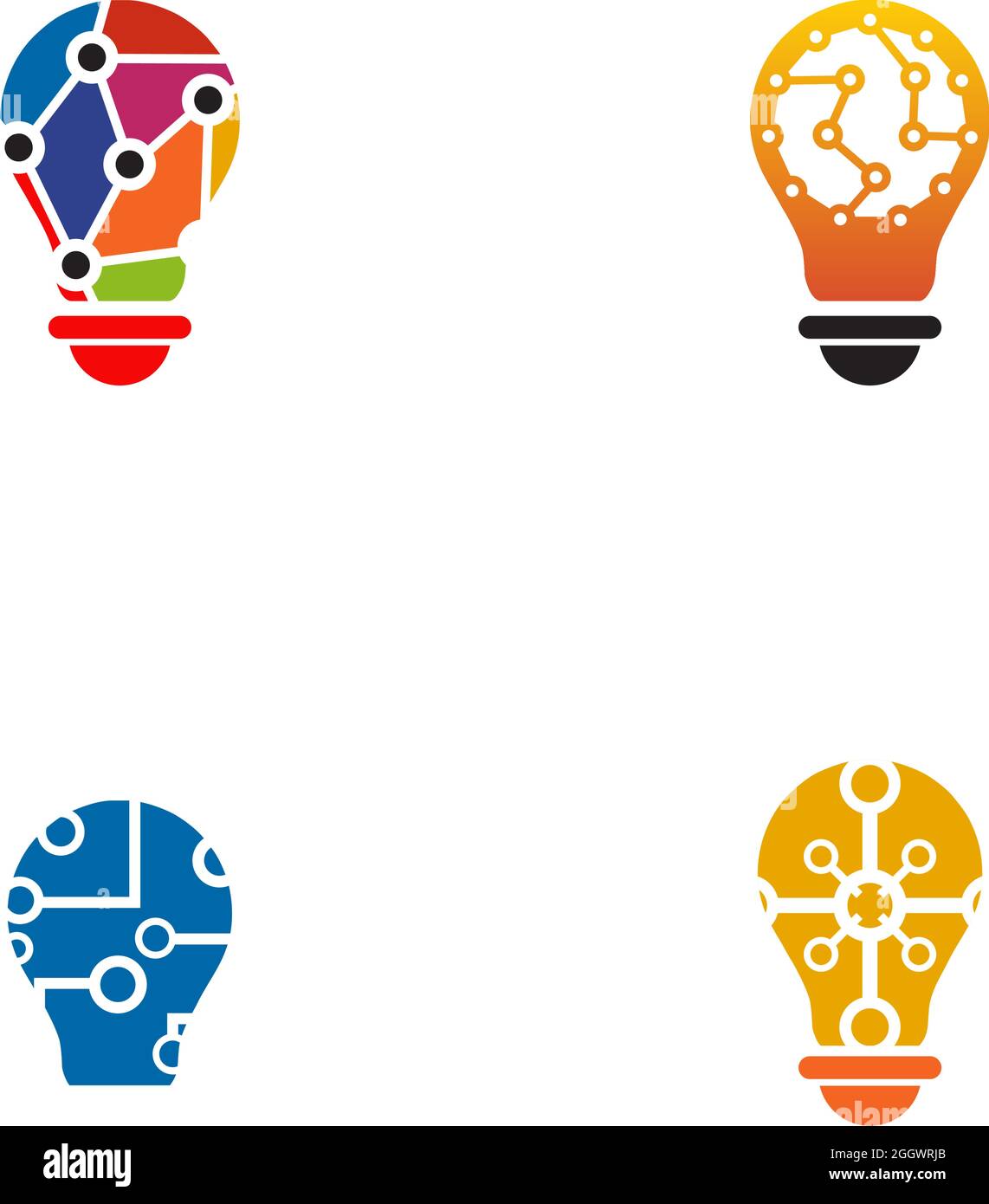 Light bulb electric logo design vector template Stock Vector Image ...