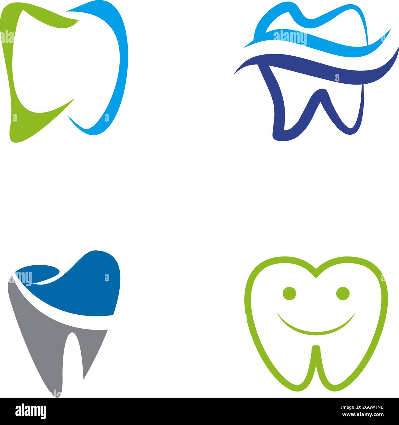 Teeth icon symbol logo design vector template Stock Vector Image & Art
