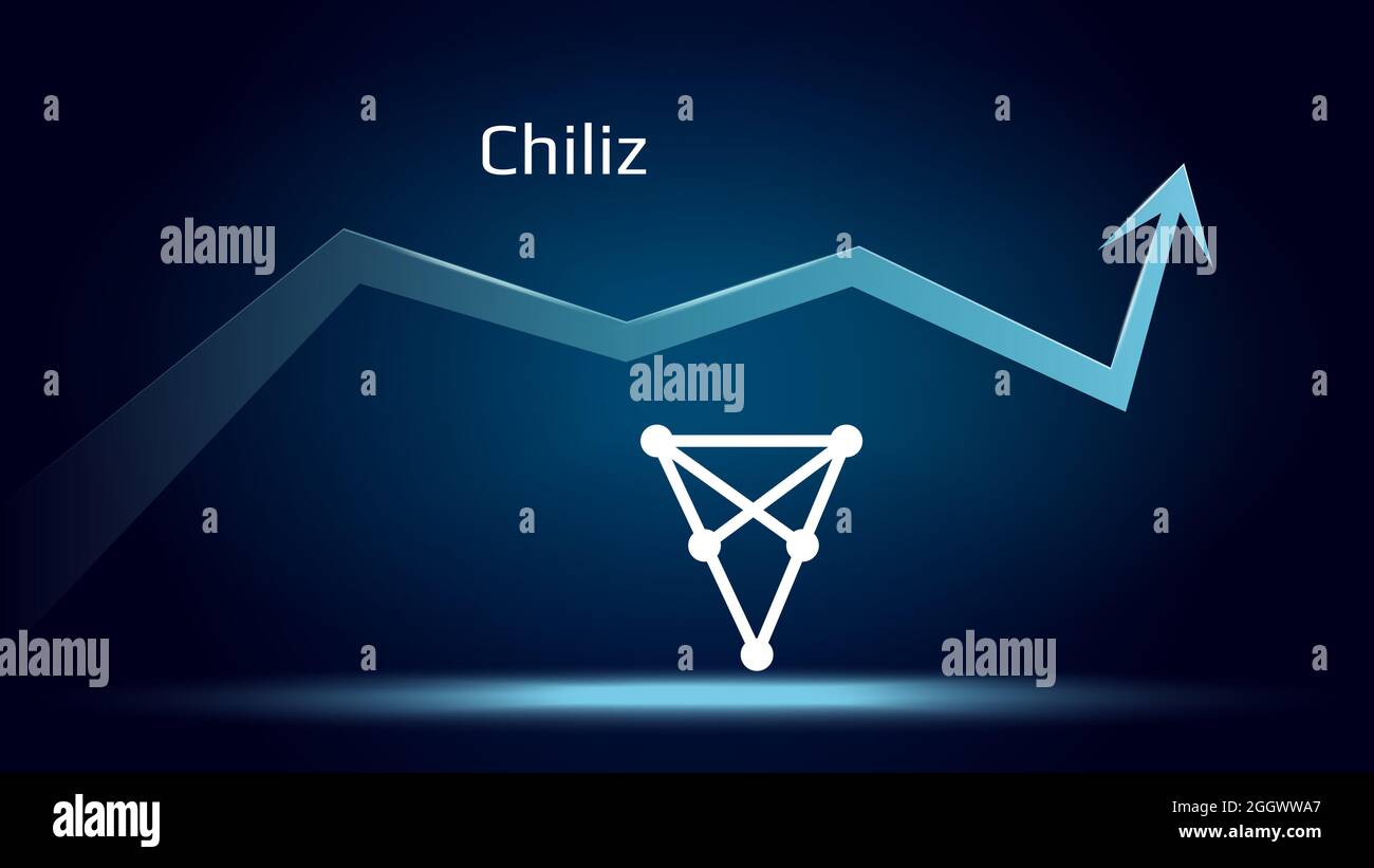 Chiliz Chz In Uptrend And Price Is Rising Cryptocurrency Coin Symbol And Up Arrow Flies To The Moon Vector Illustration Stock Photo Alamy