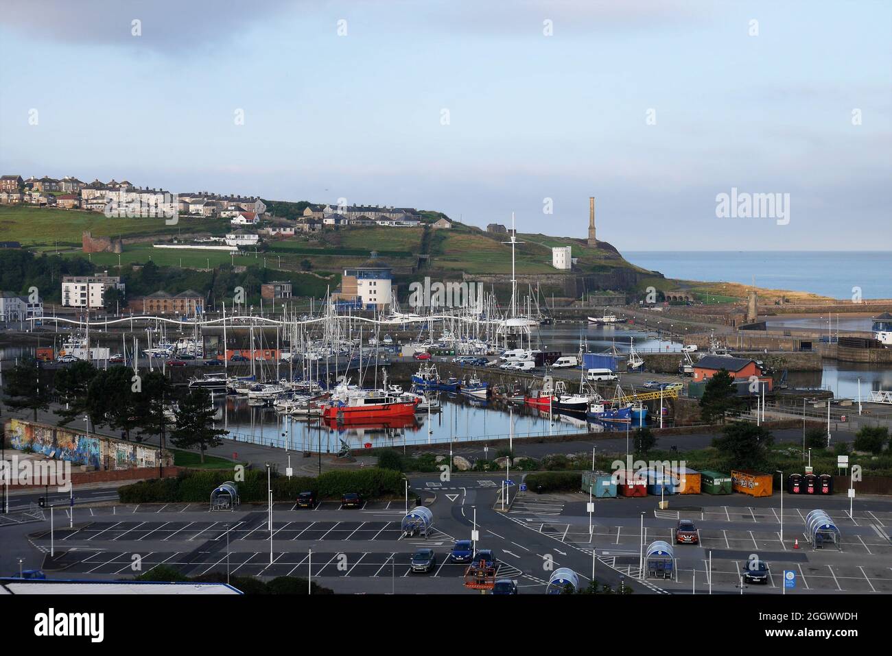 Candlestick Chimney Whitehaven Cumbria High Resolution Stock