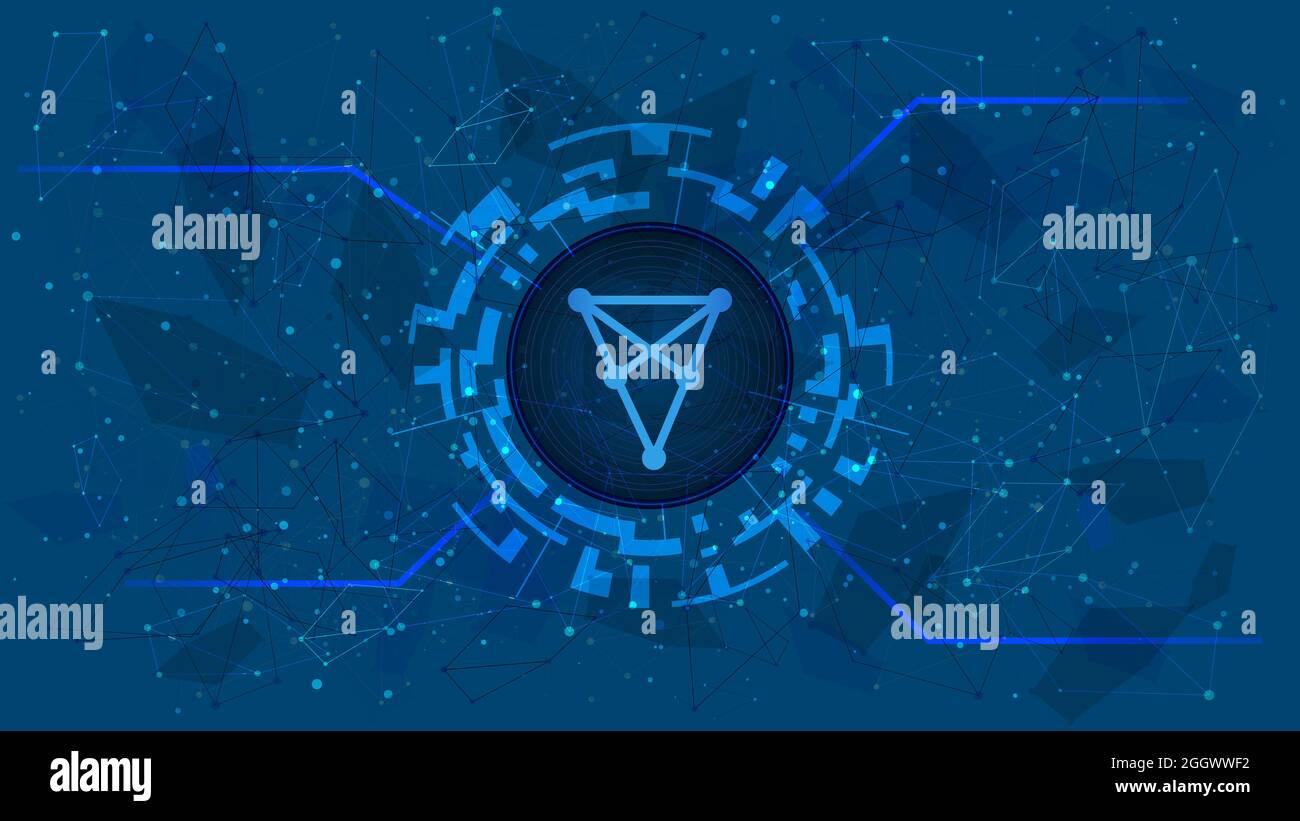 Chiliz CHZ token symbol cryptocurrency logo, coin icon in circle isolated  on white background. Vector illustration Stock Photo - Alamy