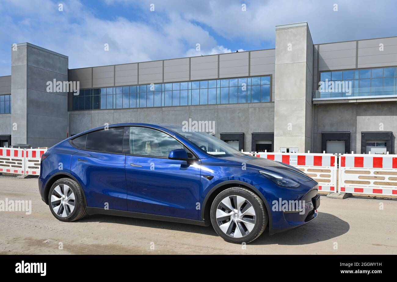 01 September 2021 Brandenburg Gr nheide A Tesla Model Y